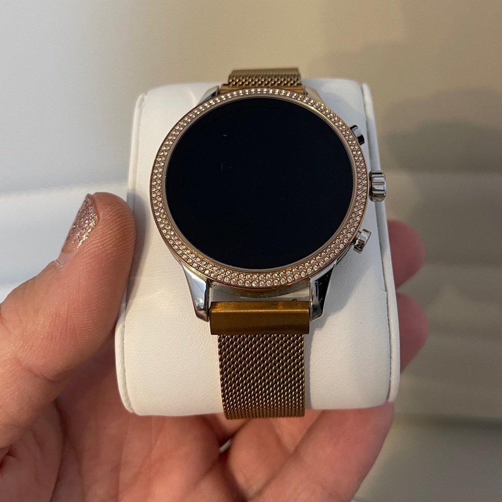 Rose gold Michael Kors smartwatch